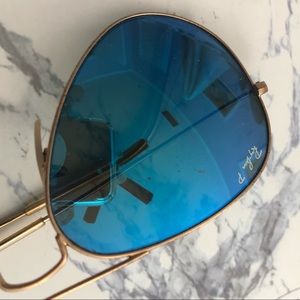 POLARIZED ray ban flash lens sunglasses